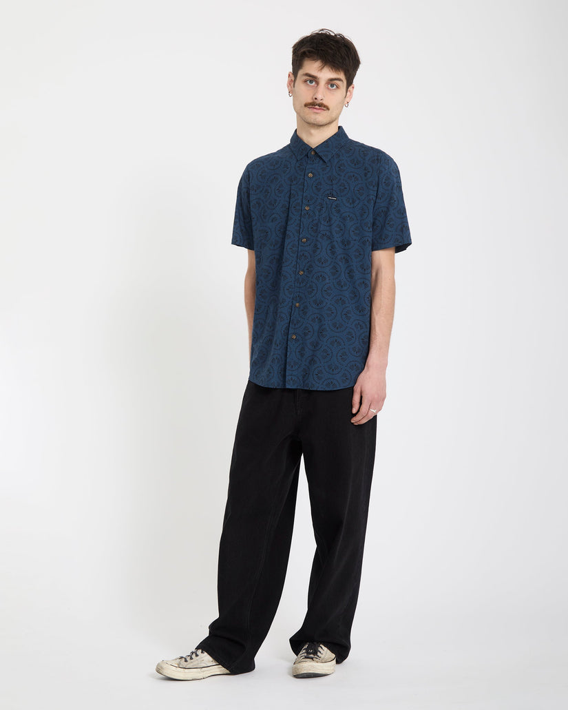 Scaler Stone Woven Hemd - Midnight Blue