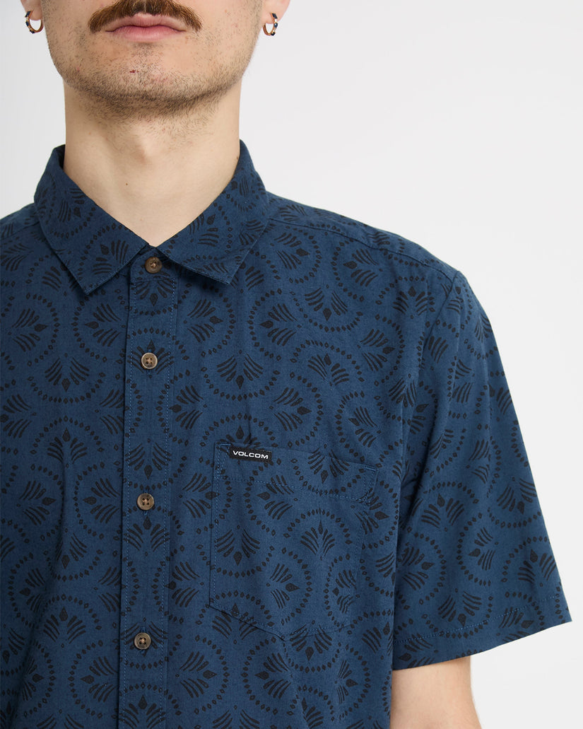 Scaler Stone Woven Hemd - Midnight Blue