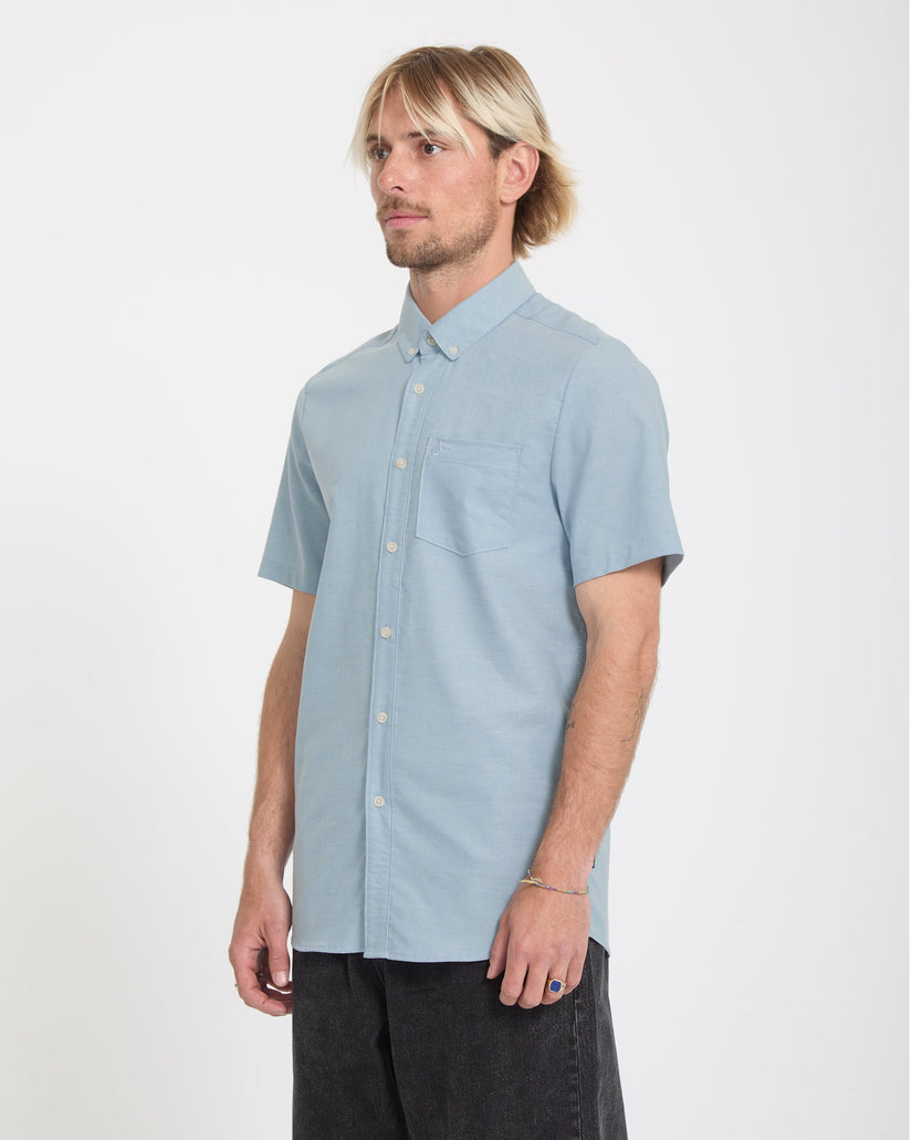 Everett Oxford Hemd - Wrecked Indigo