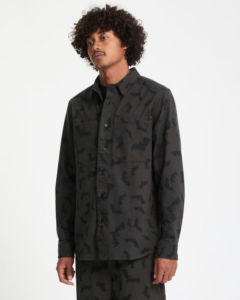 J.J. Villard Hemd - Rinsed Black