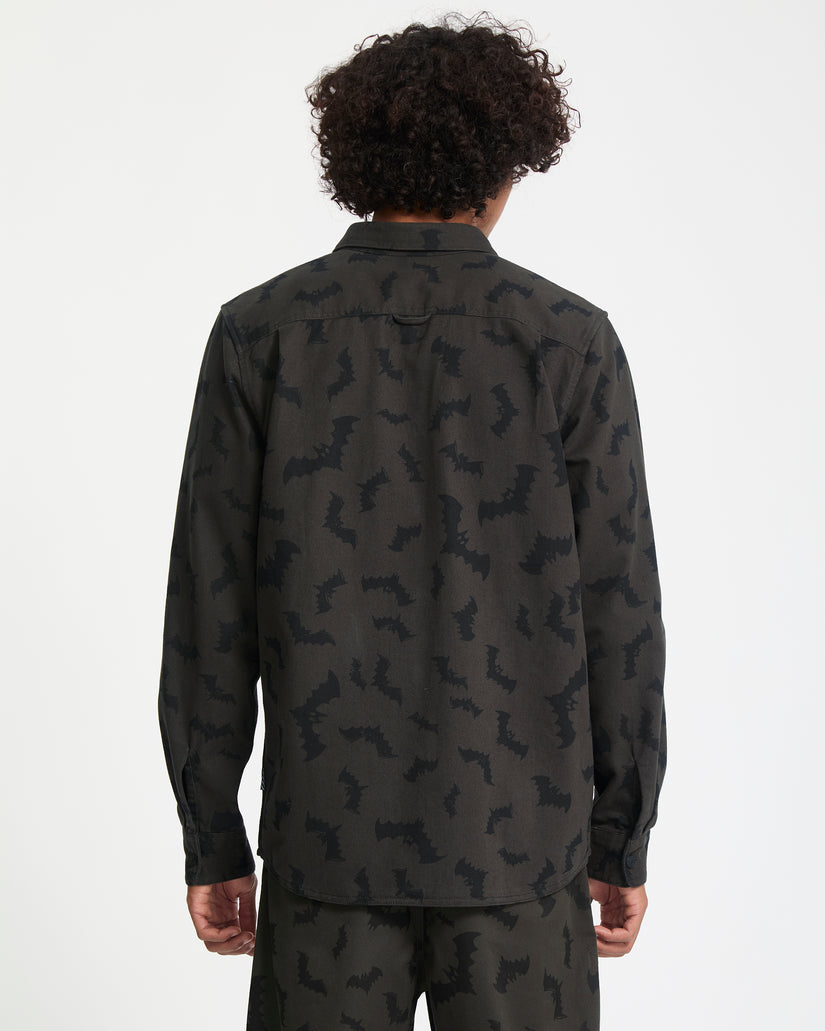 J.J. Villard Hemd - Rinsed Black