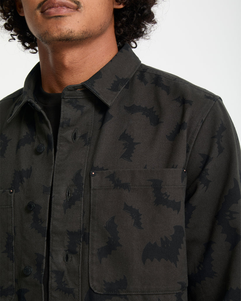 J.J. Villard Hemd - Rinsed Black