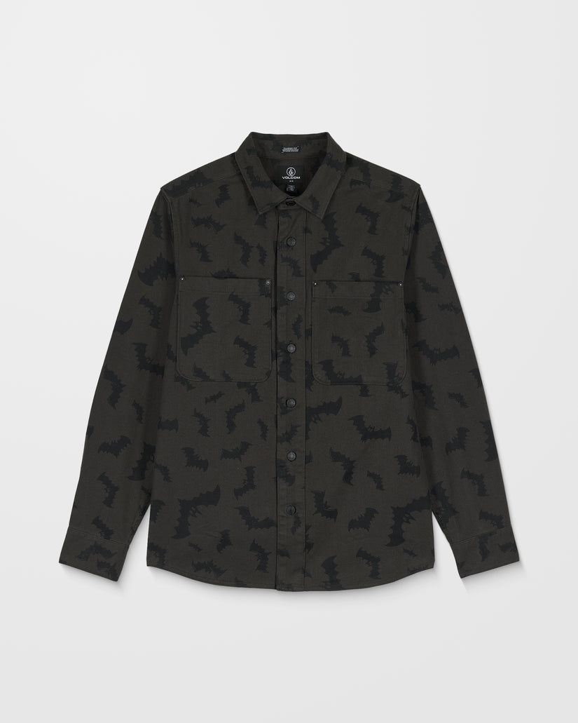 J.J. Villard Hemd - Rinsed Black