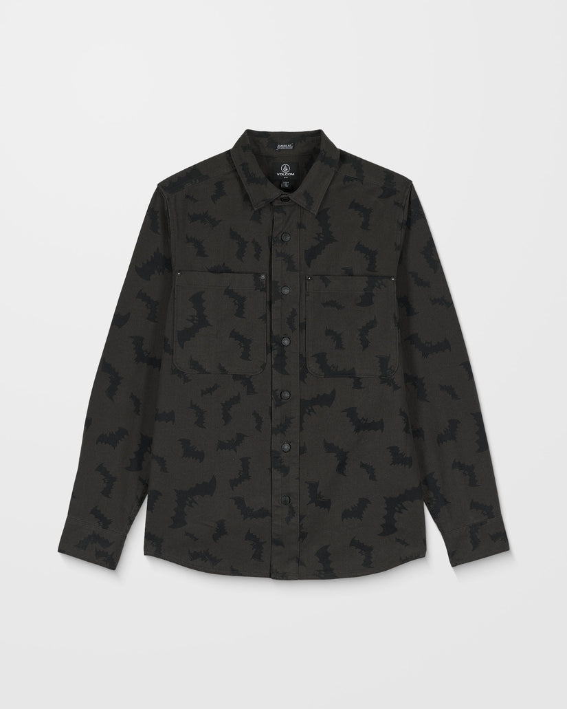 J.J. Villard Hemd - Rinsed Black