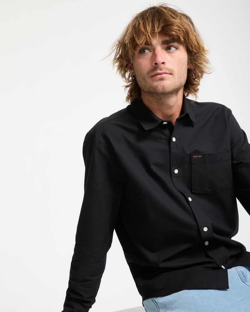 Veeco Oxford-Hemd - Black