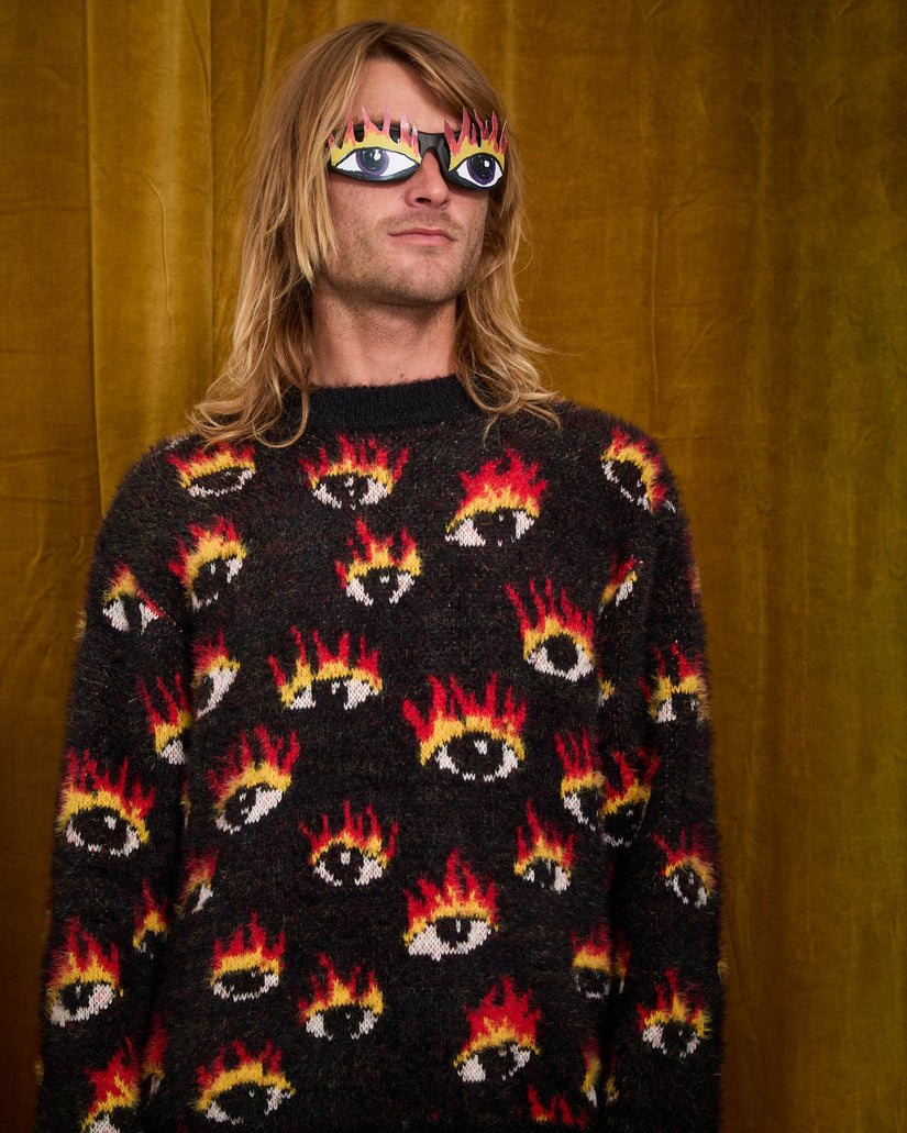 Ozzy Eyes Pullover - Black
