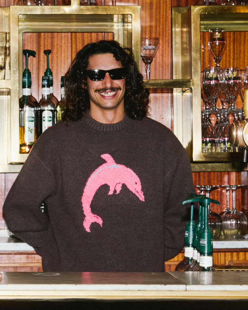 Ozzy Dolphin Pullover - Raisin