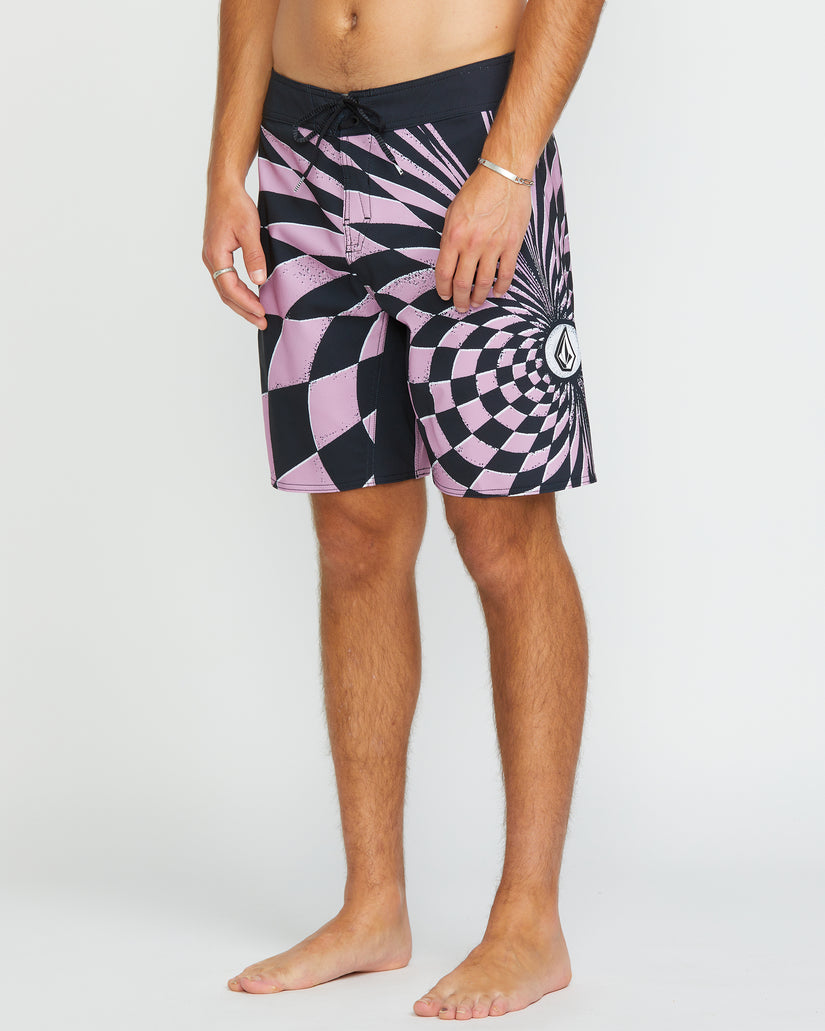 Spiral Stn Mod 20" Boardshorts - STEEL PURPLE