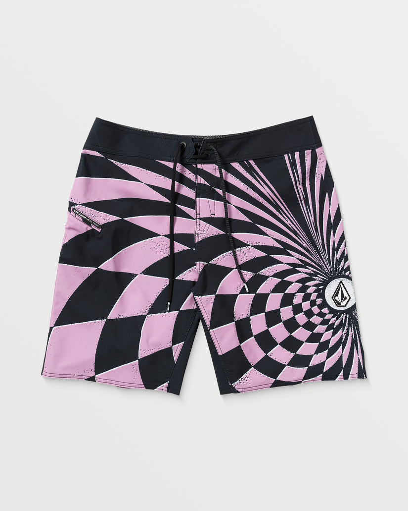 Spiral Stn Mod 20" Boardshorts - STEEL PURPLE