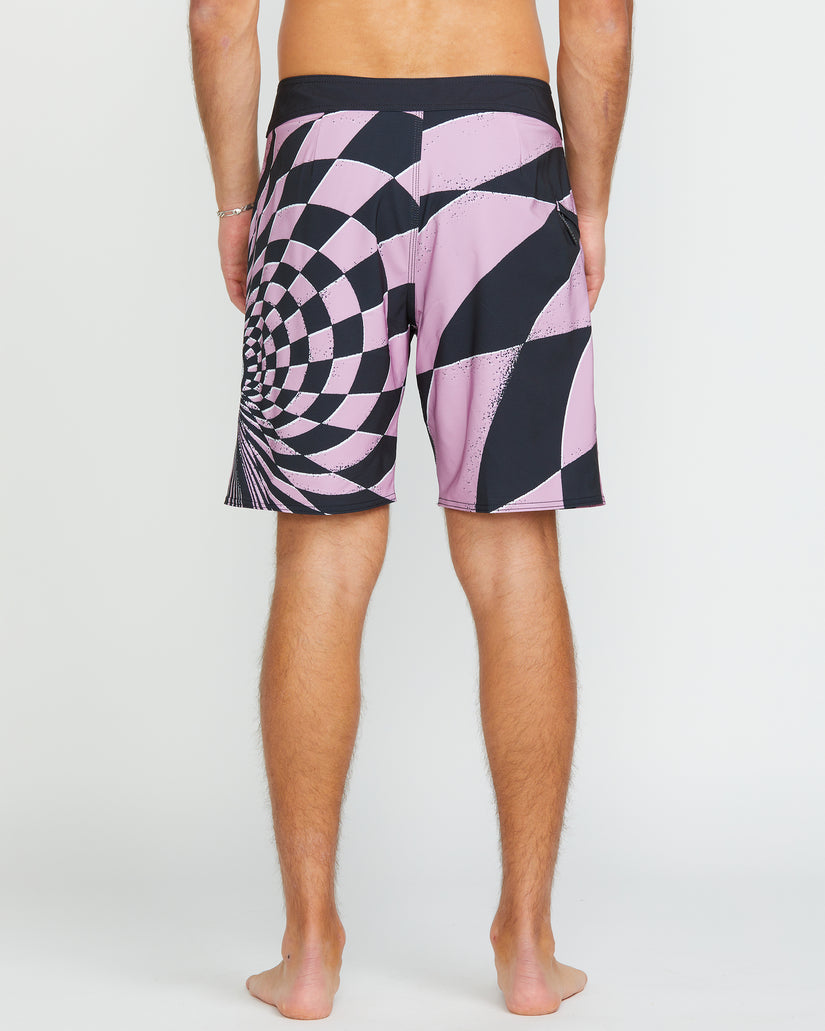 Spiral Stn Mod 20" Boardshorts - STEEL PURPLE