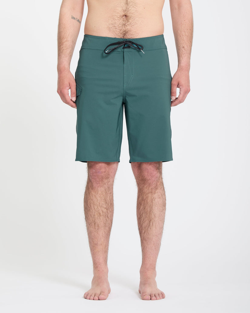 Lido Solid Mod 20" Boardshorts - Rifle Green