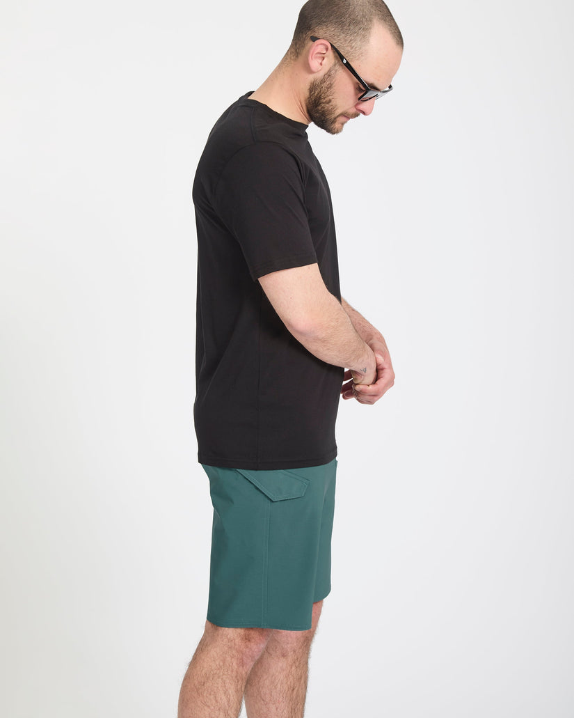 Lido Solid Mod 20" Boardshorts - Rifle Green