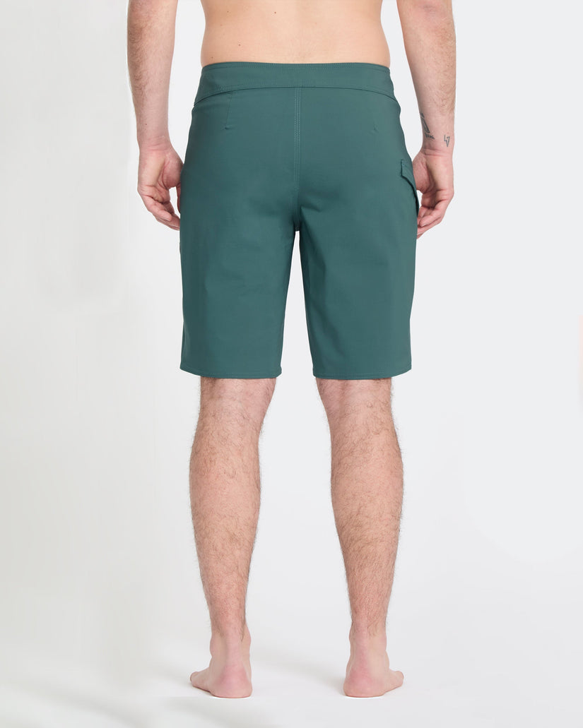 Lido Solid Mod 20" Boardshorts - Rifle Green