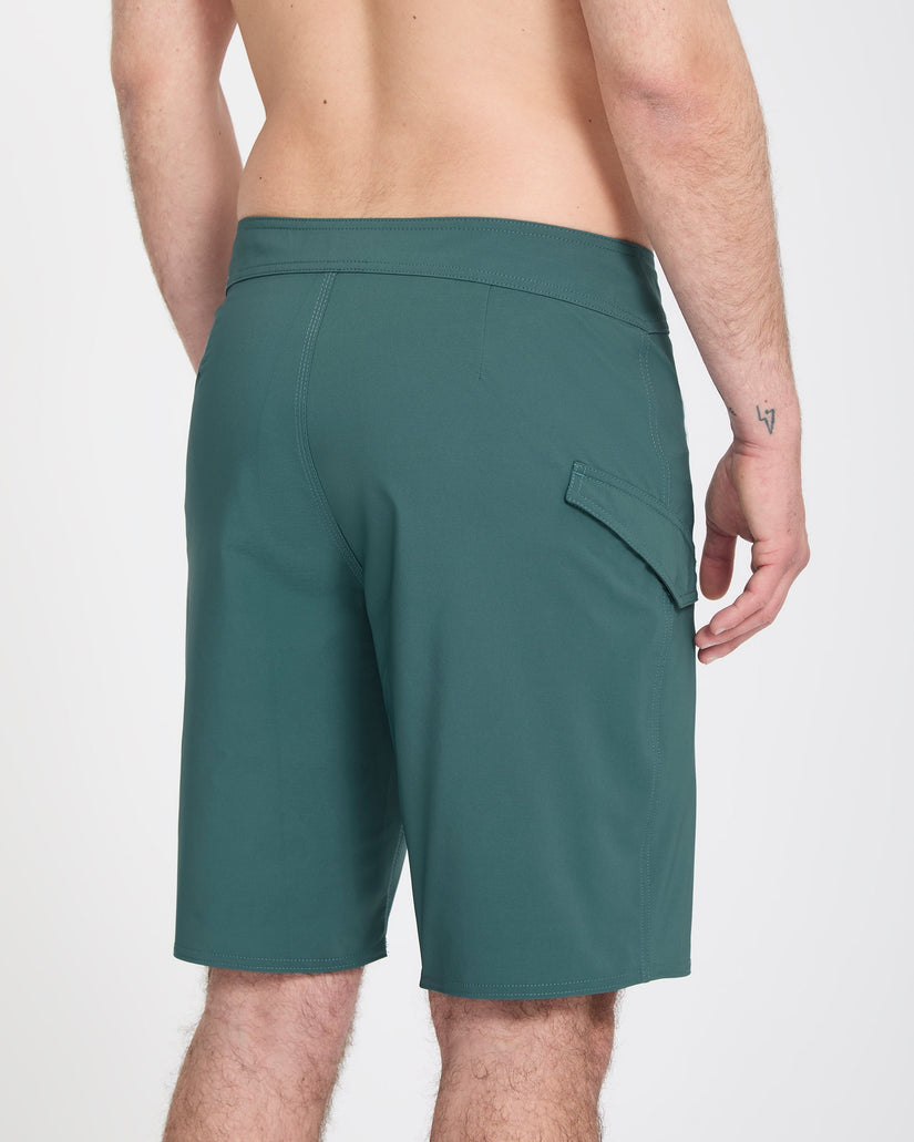 Lido Solid Mod 20" Boardshorts - Rifle Green