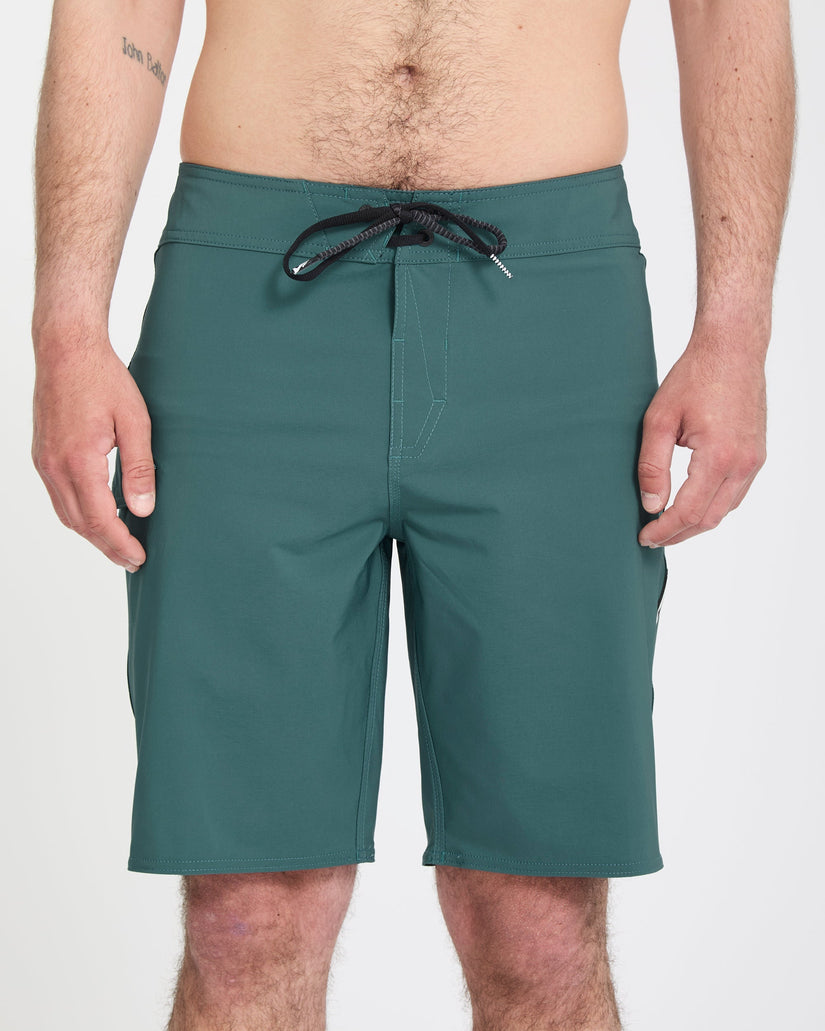 Lido Solid Mod 20" Boardshorts - Rifle Green