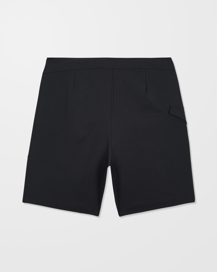 Lido Solid Mod 18" Boardshorts - Black