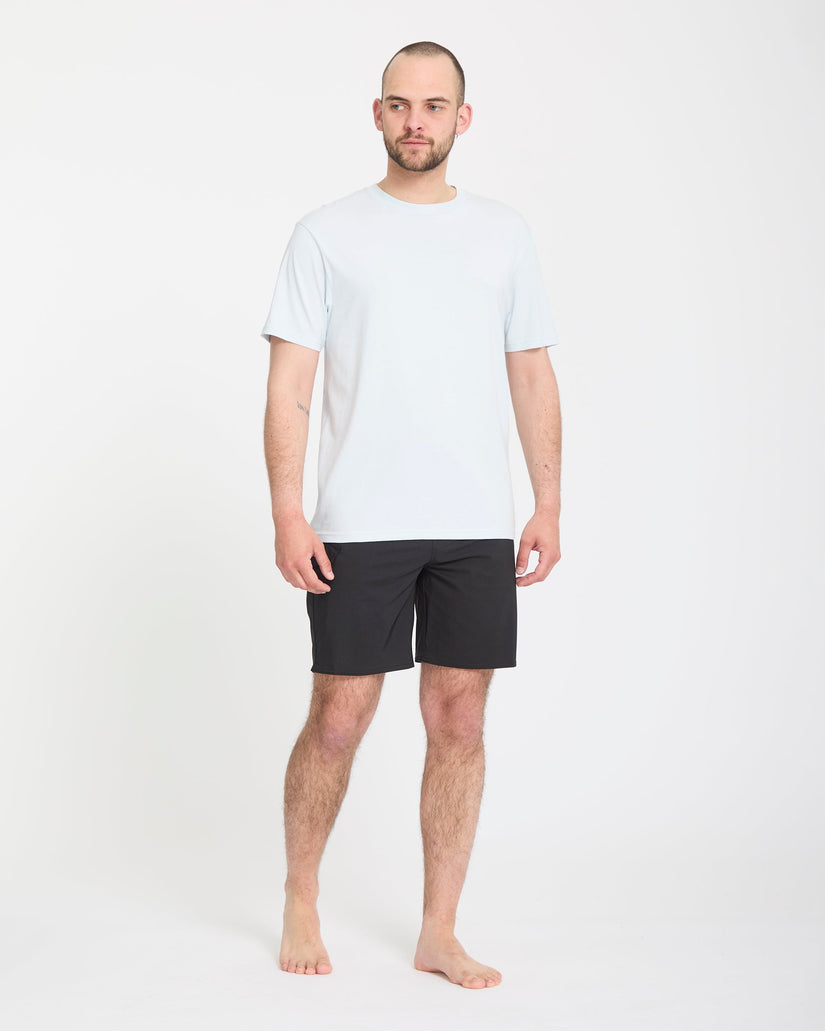 Lido Solid Mod 18" Boardshorts - Black