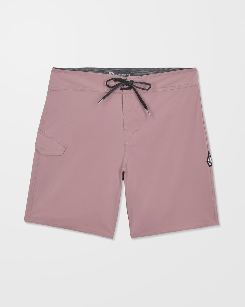 Lido Solid Mod 18" Boardshorts - Stone Rose
