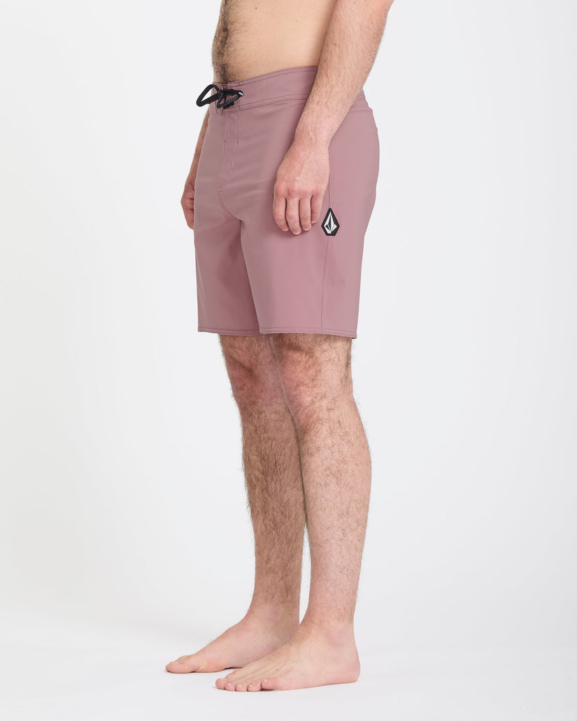 Lido Solid Mod 18" Boardshorts - Stone Rose