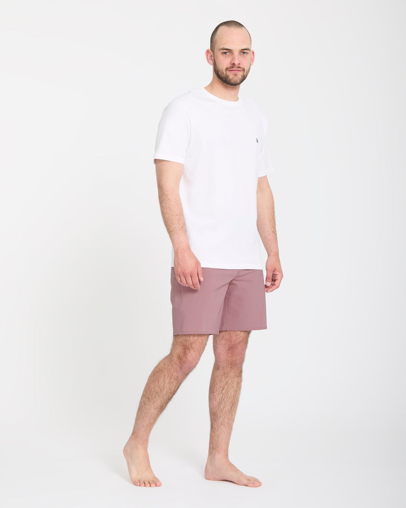 Lido Solid Mod 18" Boardshorts - Stone Rose
