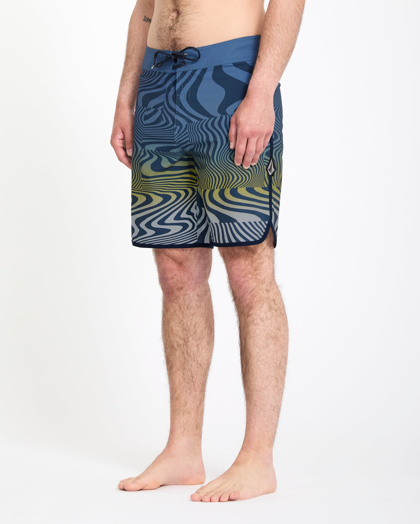Encounter Scallop Mod 19" Boardshorts - Blueberry