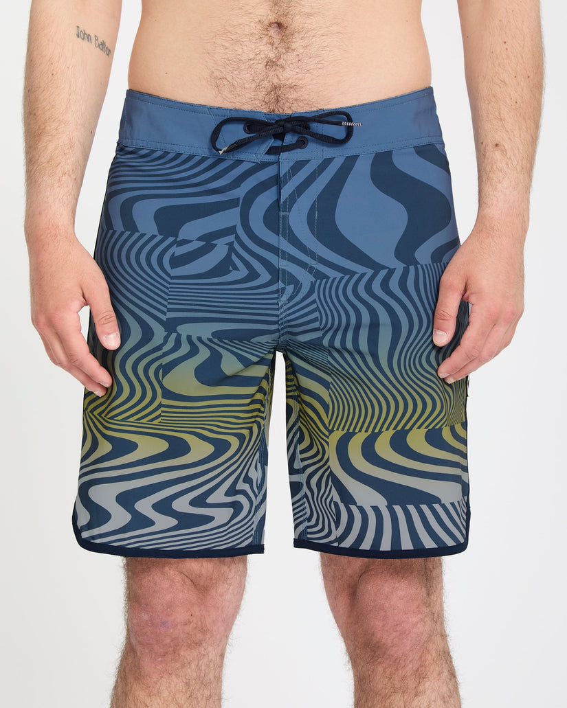 Encounter Scallop Mod 19" Boardshorts - Blueberry