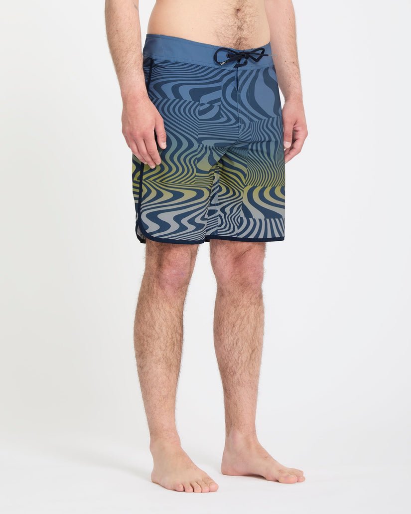 Encounter Scallop Mod 19" Boardshorts - Blueberry