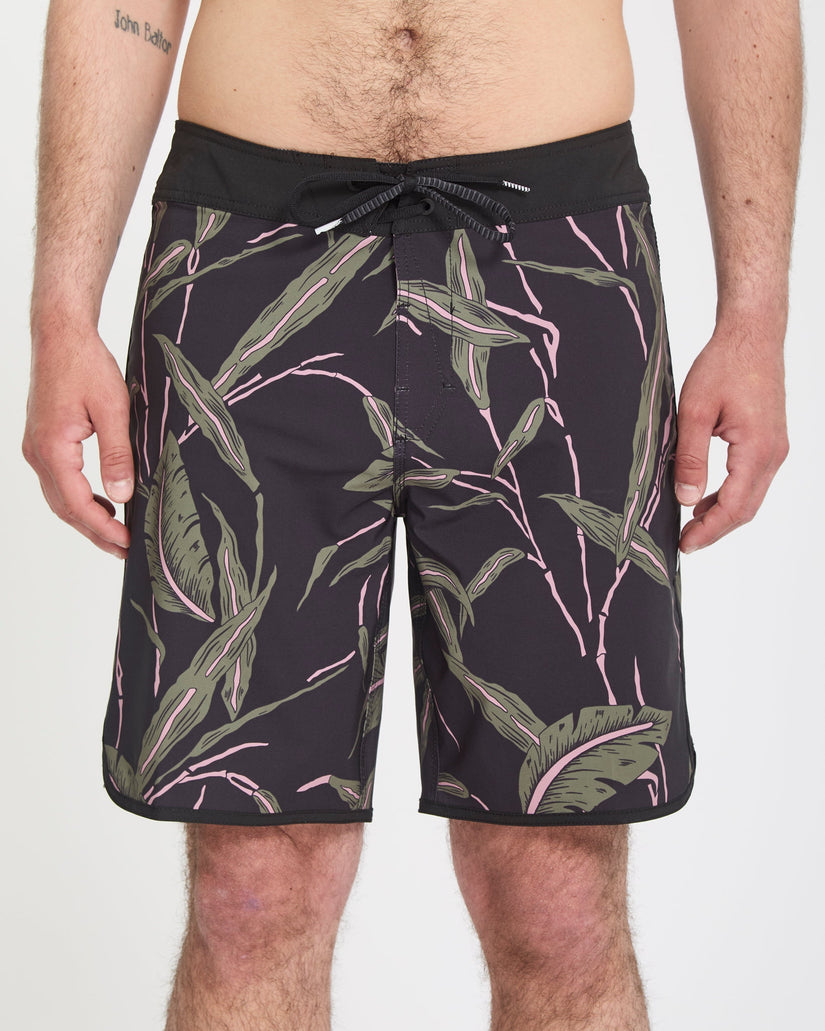 Encounter Scallop Mod 19" Boardshorts - Black