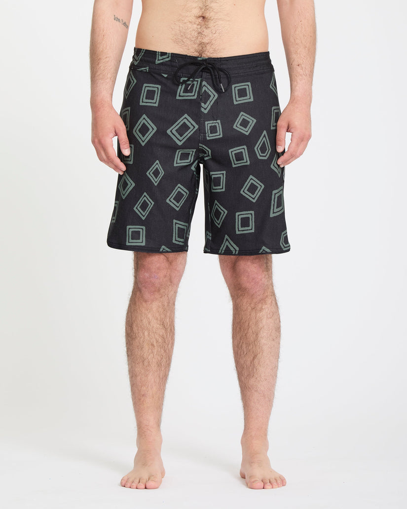 Contact Scallop Stoney 19" Boardshorts - Black