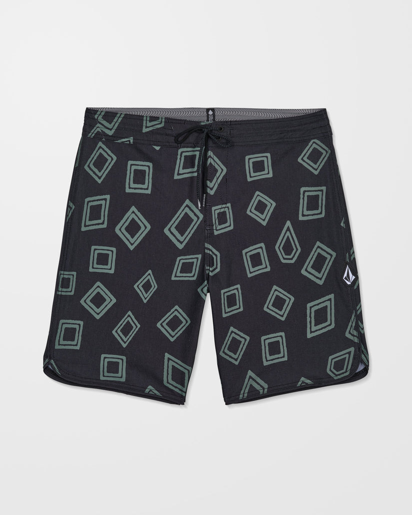 Contact Scallop Stoney 19" Boardshorts - Black