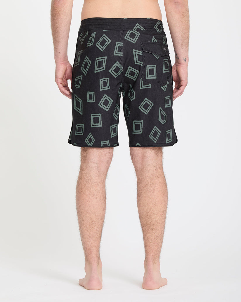 Contact Scallop Stoney 19" Boardshorts - Black