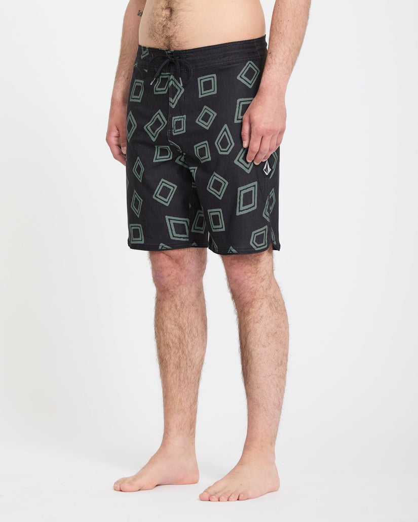 Contact Scallop Stoney 19" Boardshorts - Black