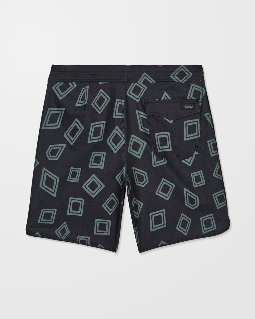 Contact Scallop Stoney 19" Boardshorts - Black