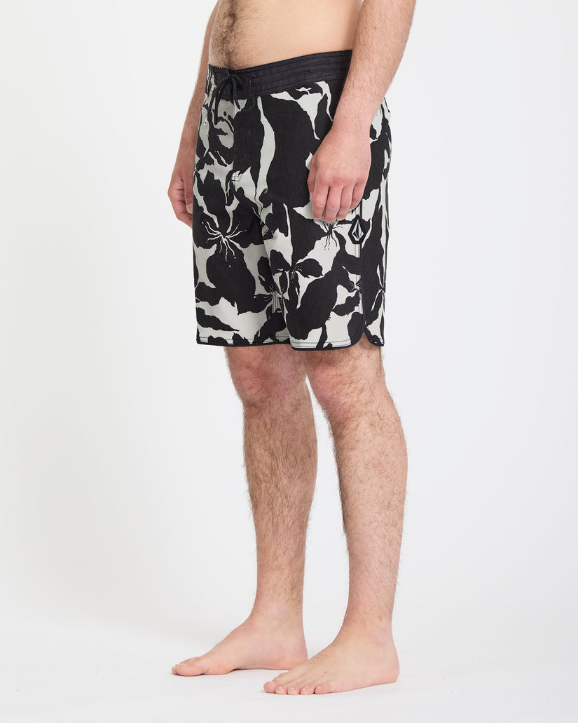 Contact Scallop Stoney 19" Boardshorts - Off White