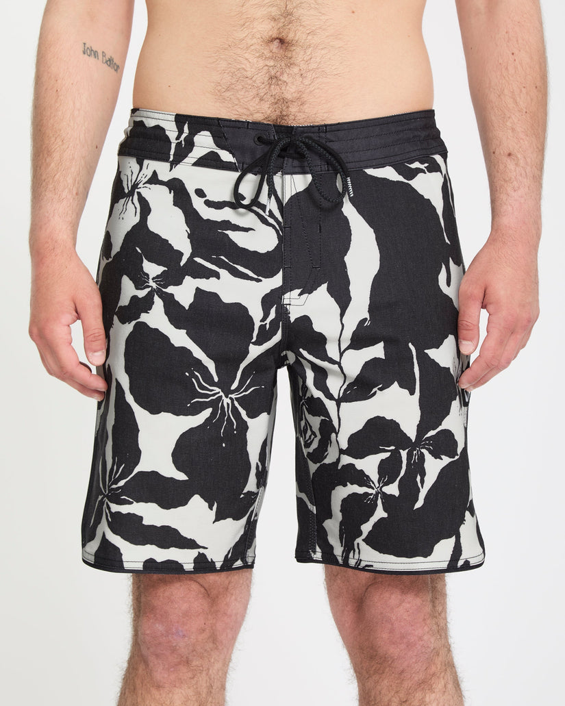 Contact Scallop Stoney 19" Boardshorts - Off White