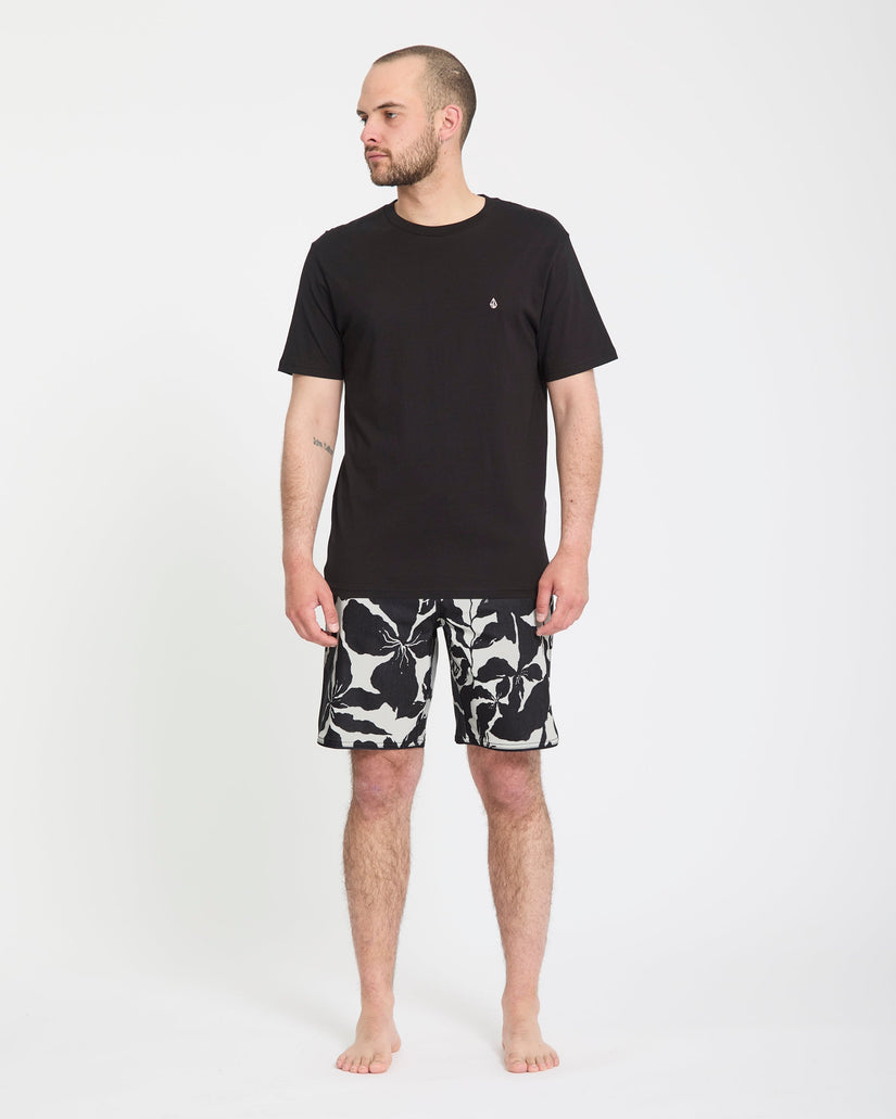 Contact Scallop Stoney 19" Boardshorts - Off White