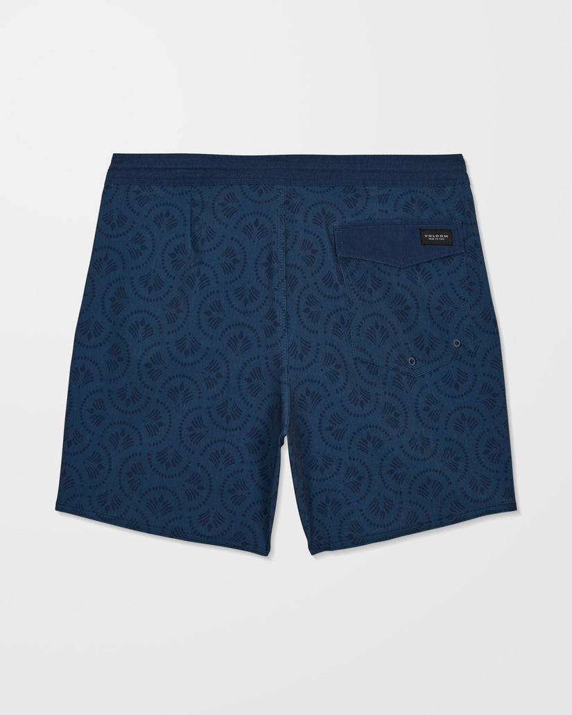 Psych Cotton Stoney 17" Boardshorts - Midnight Blue