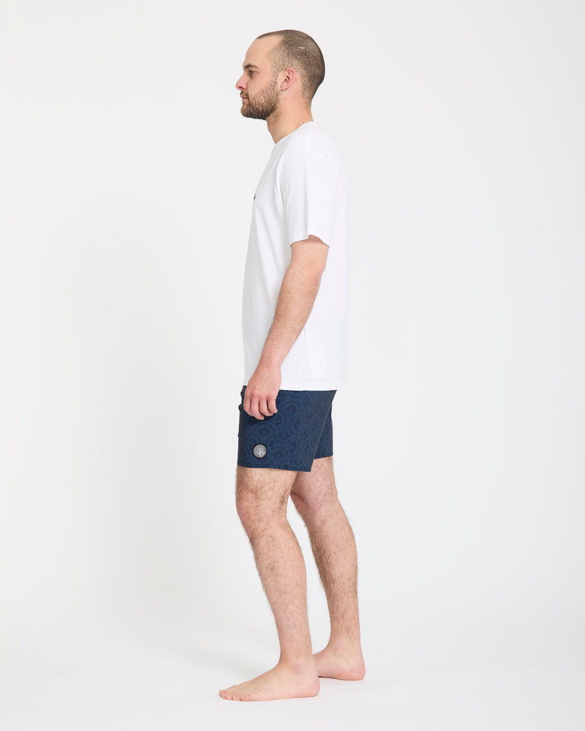 Psych Cotton Stoney 17" Boardshorts - Midnight Blue