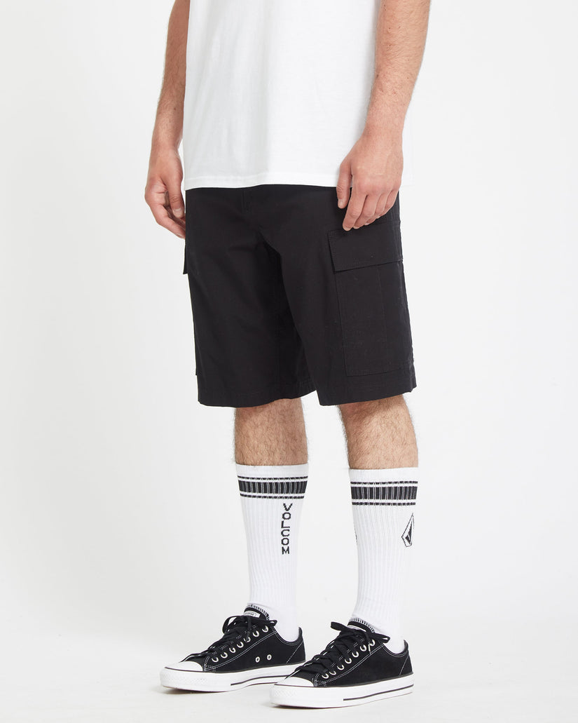 Strange Tripper 22" Cargoshorts - Black