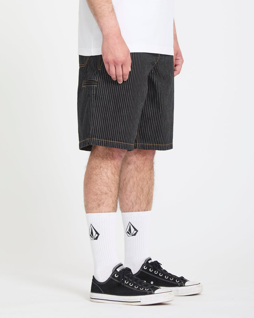Work Dialed 22" Shorts - Black Stripe