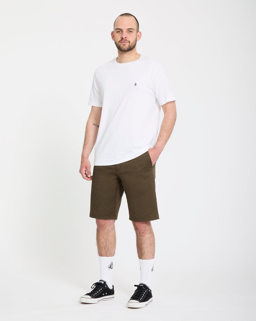 Frickin Modern Stretch 21" Shorts - Sage Leaf