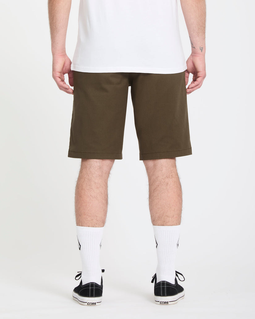 Frickin Modern Stretch 21" Shorts - Sage Leaf