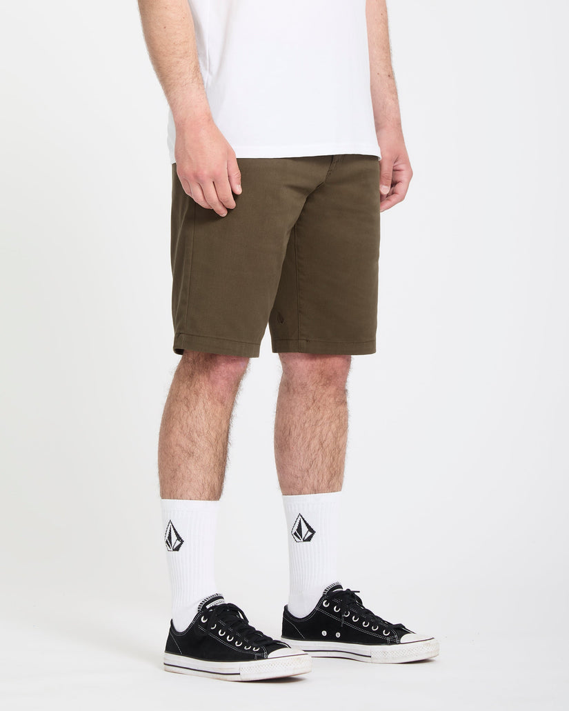 Frickin Modern Stretch 21" Shorts - Sage Leaf