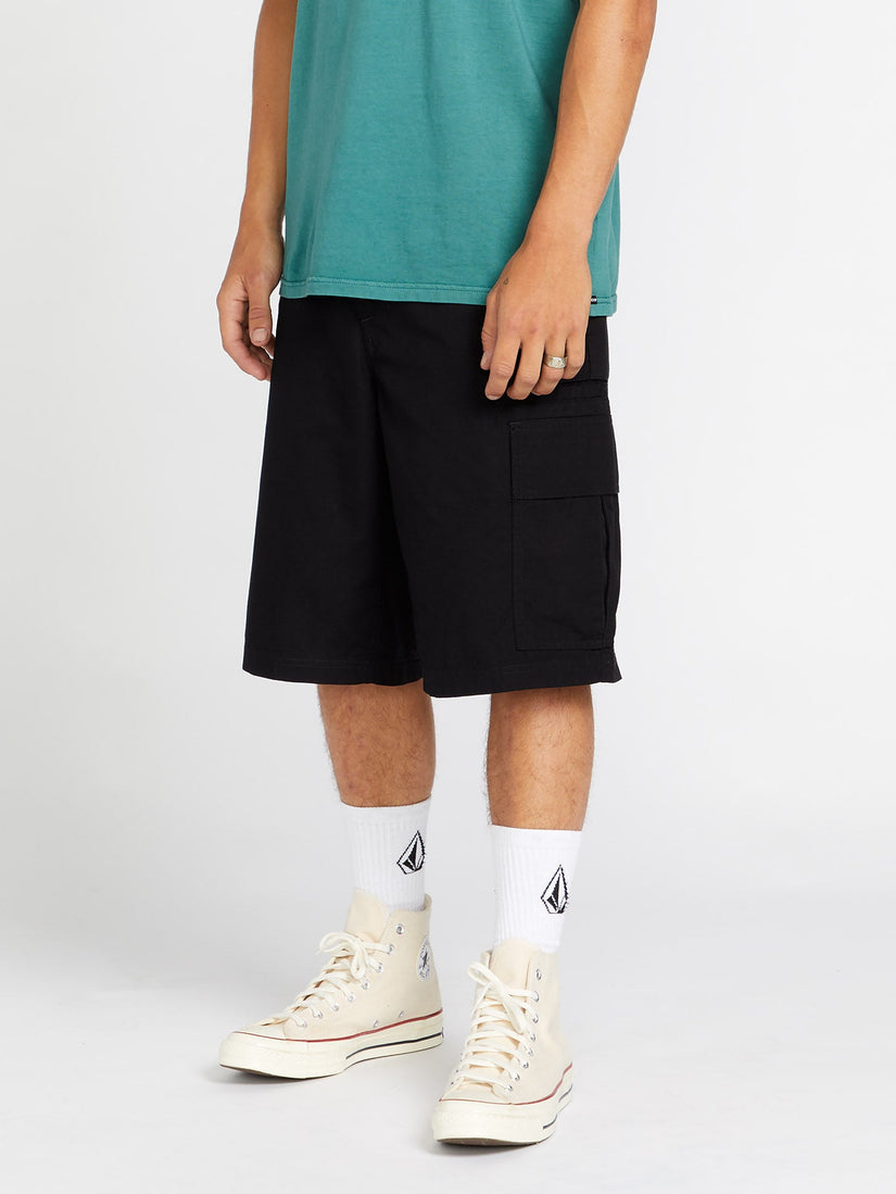 GRAND FANG CARGO SHORT 22 (A0922400_BLK) [F]