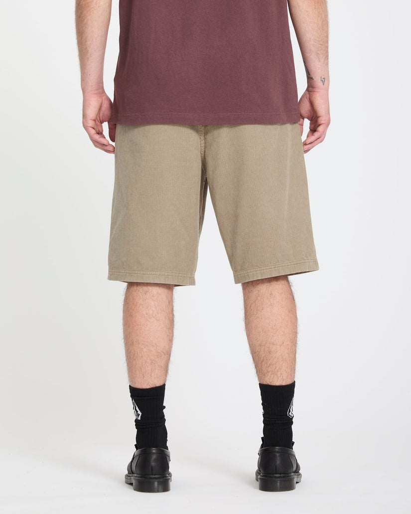 Freazy Loose 22" Elasticated Waist Shorts - Light Khaki