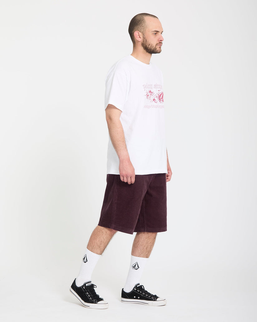 Freazy Loose 22" Elasticated Waist Shorts - Pistol Punch