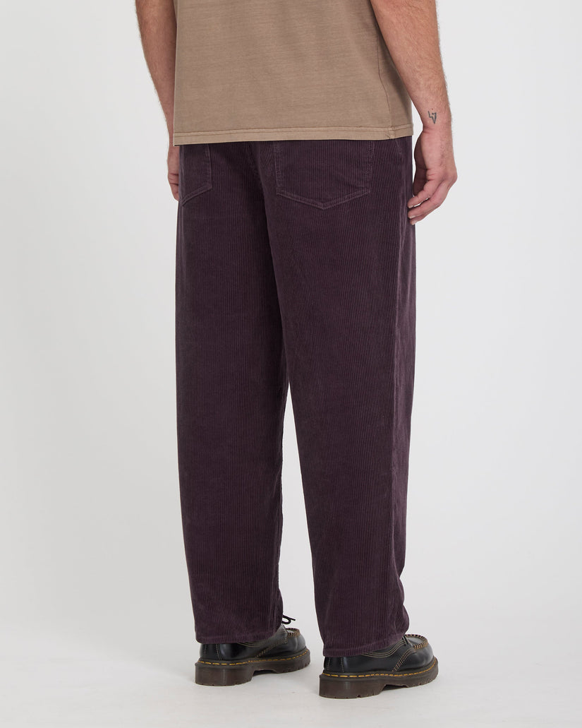 Billow Tapered Cordhose - Raisin