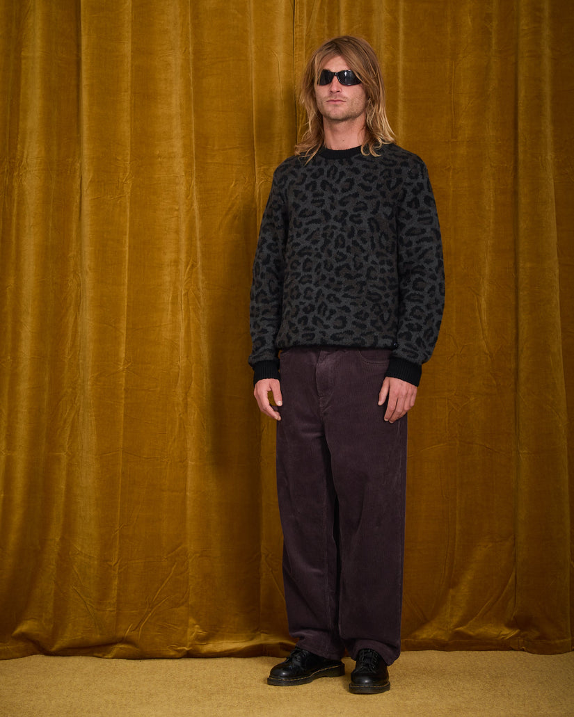 Billow Tapered Cordhose - Raisin
