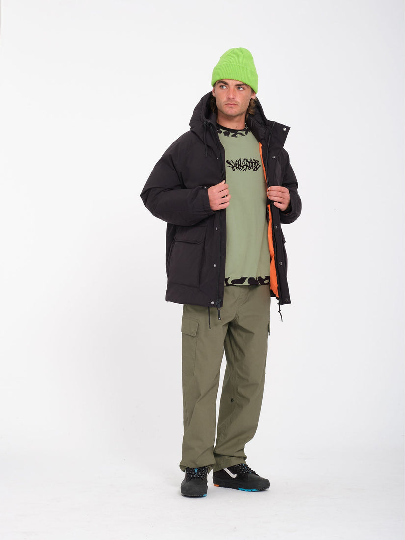 Billow Tapered Elasticated Waist Cargo - WINTERMOSS
