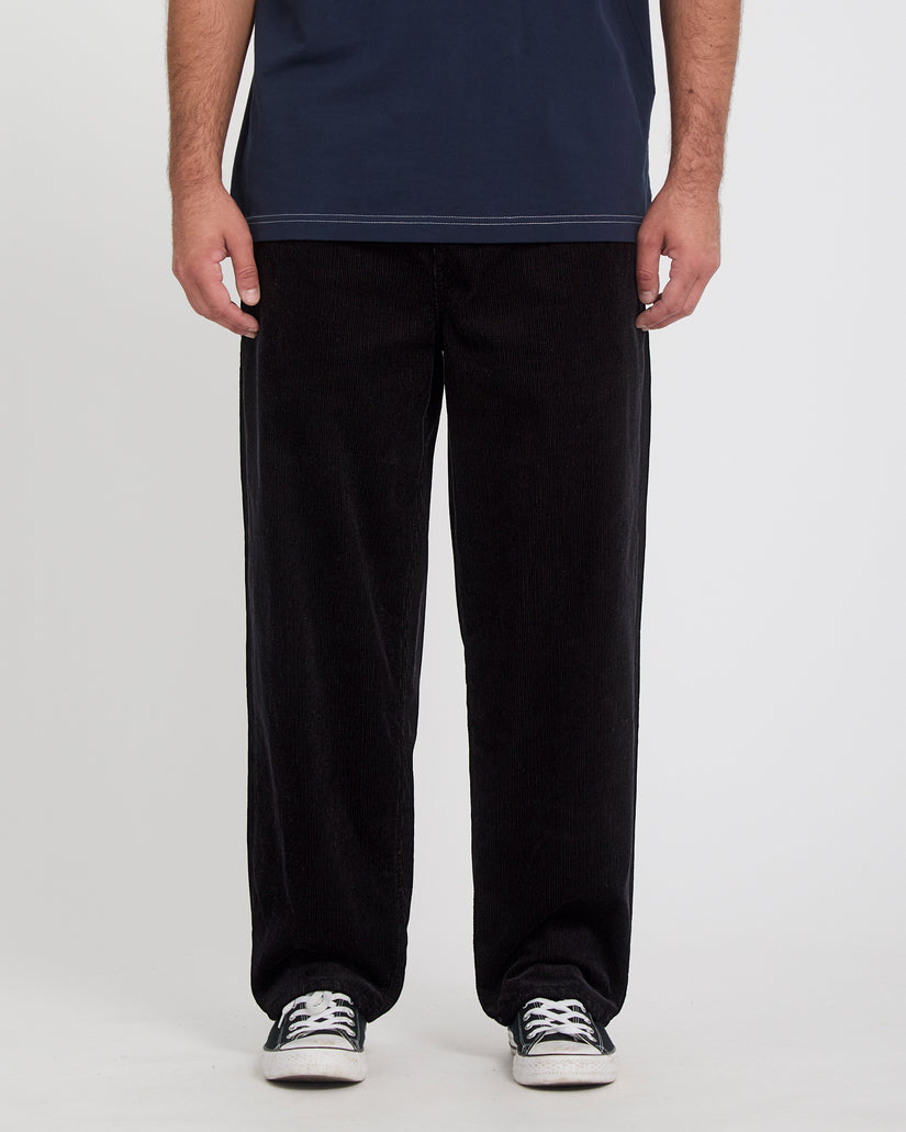 Freazy Loose Corduroy Hose - Black